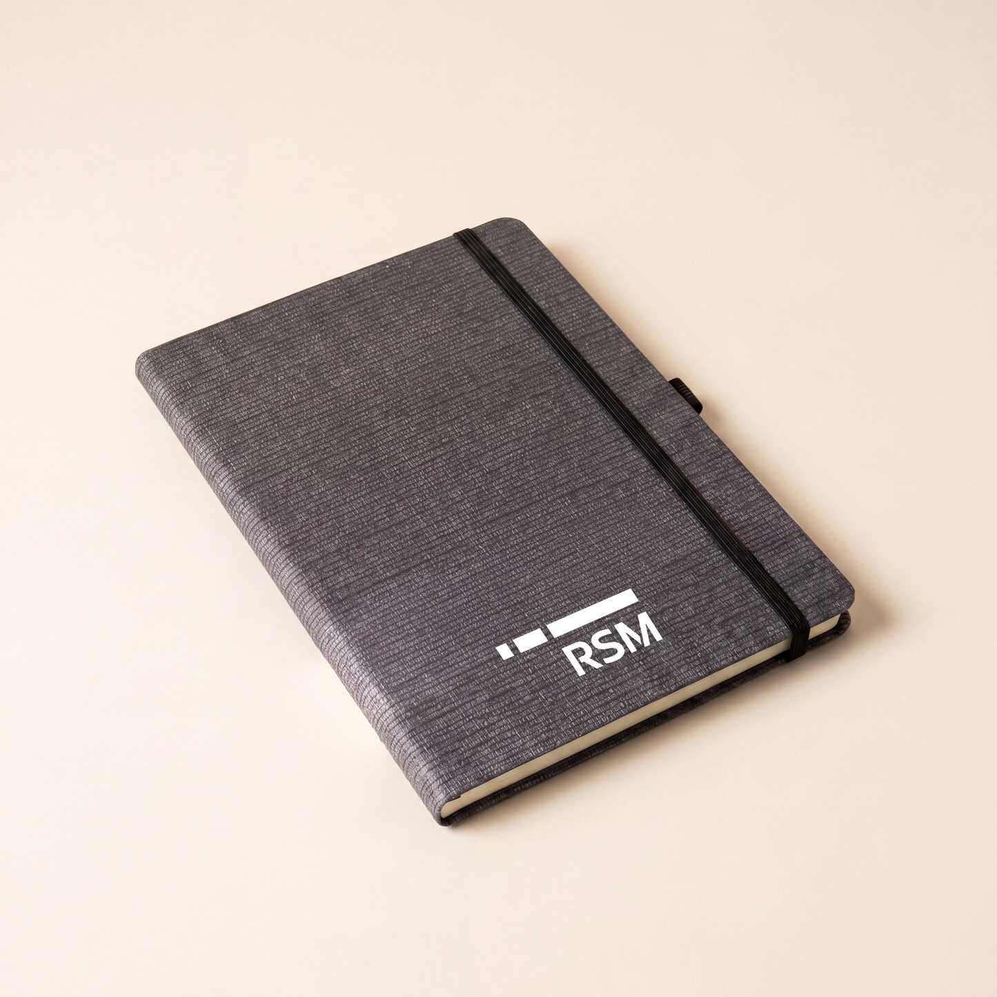 Premium Fabric Cover Notebook with Elastic Band – Executive Journal Diary