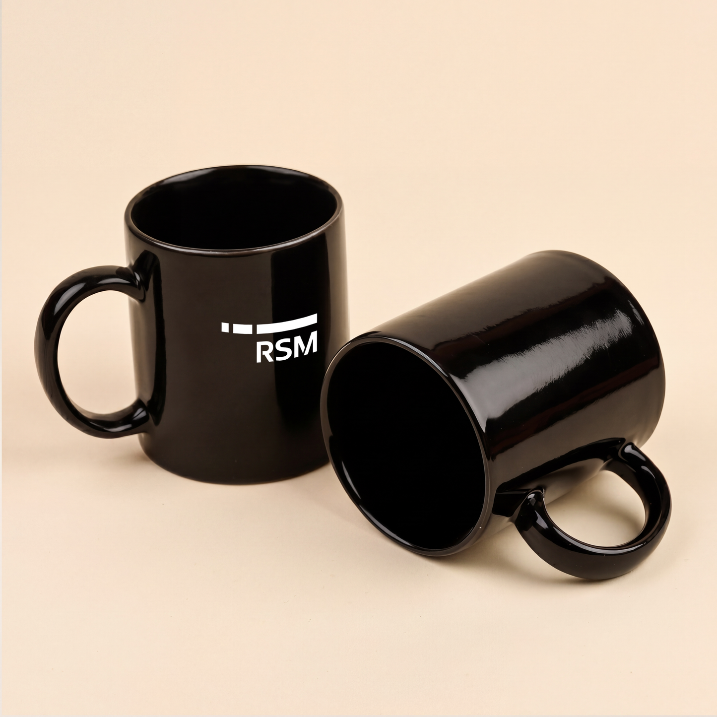 Classic Glossy Ceramic Mug Set