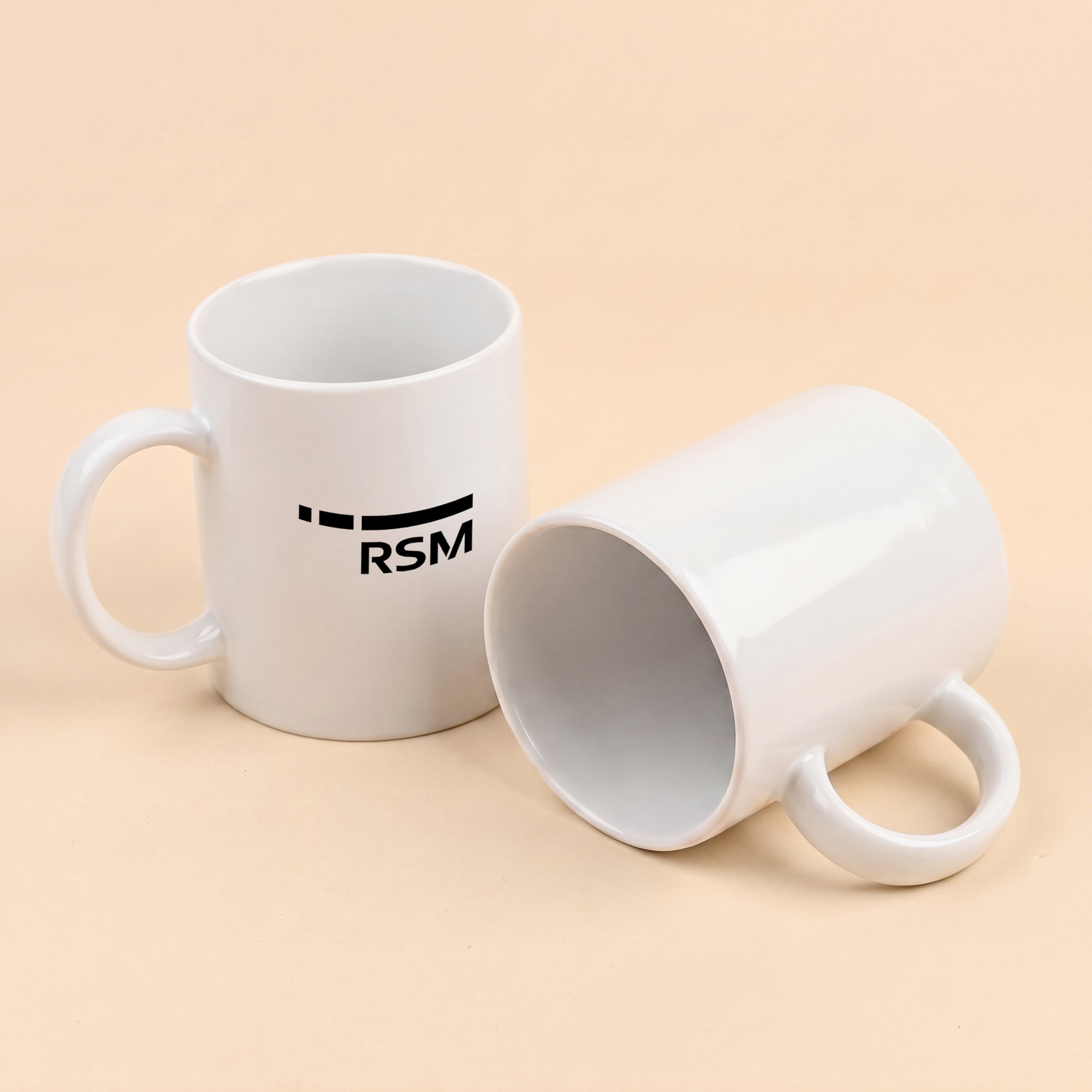 Classic White Ceramic Mug Set