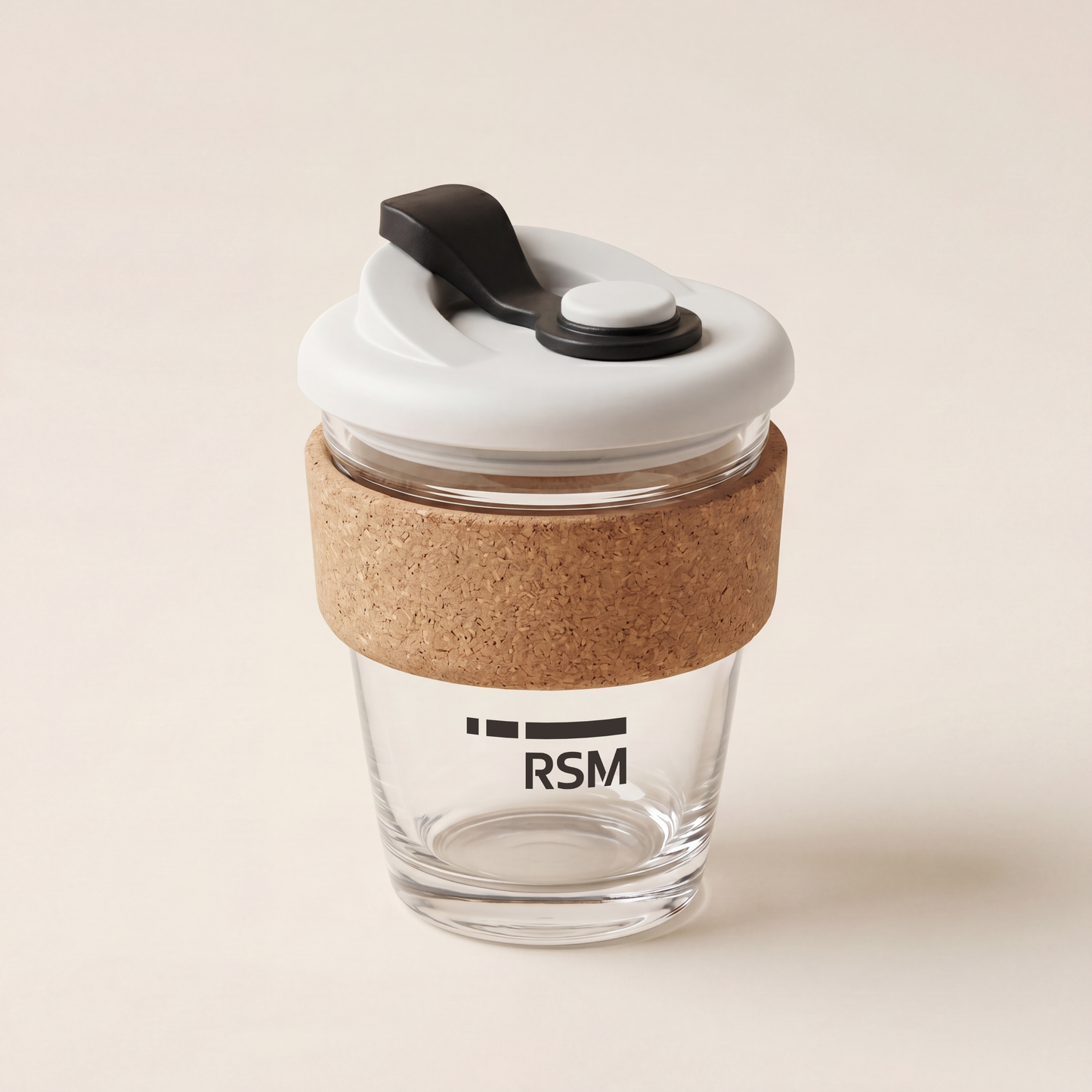 Glass Brew Cup with Cork Grip