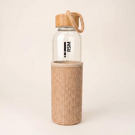 Bamboo Lid Matte Bottle