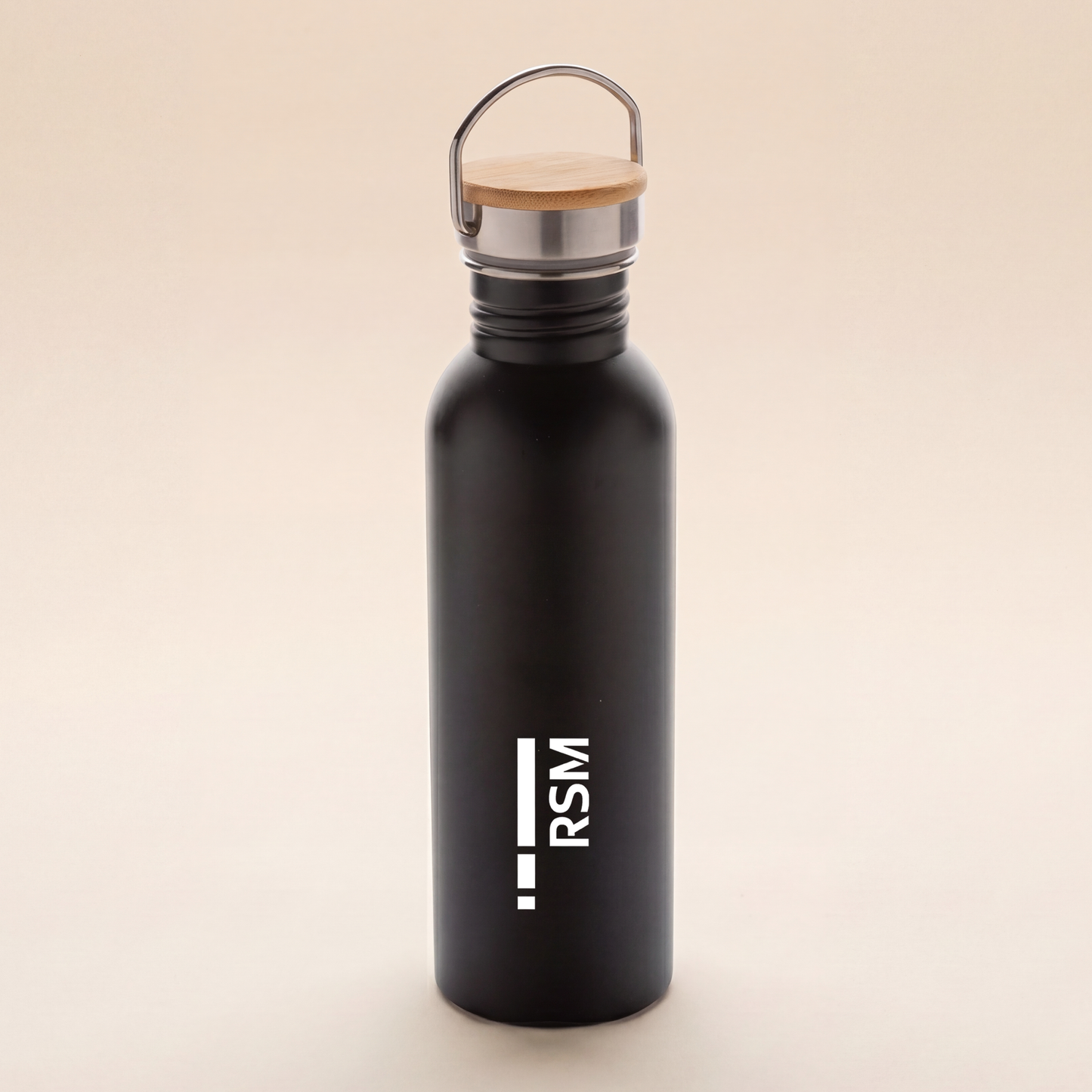 Bamboo Handle Steel Bottle