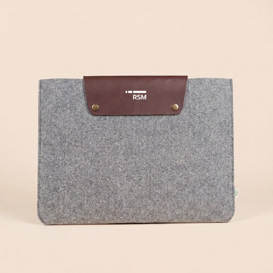 Laptop Sleeve with Leather Flap – Premium Protective Laptop Case