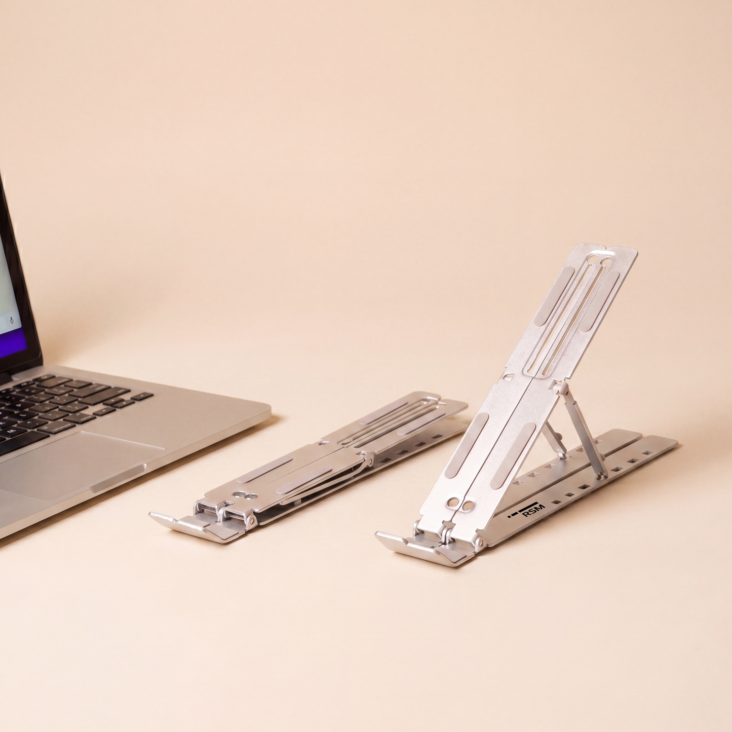 Adjustable Foldable Aluminum Laptop Stand – Portable Ergonomic Desk Holder