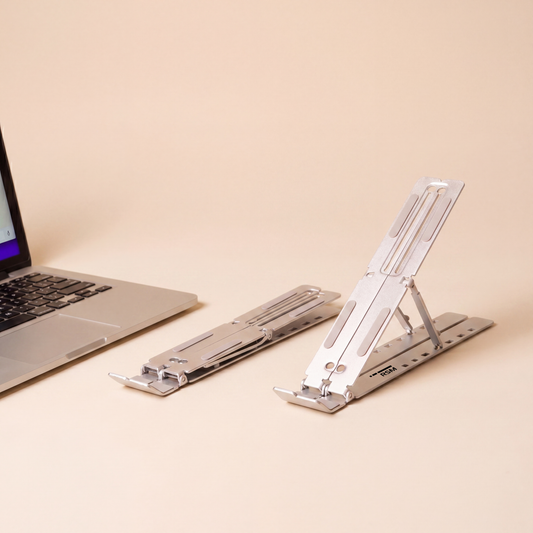 Adjustable Foldable Aluminum Laptop Stand – Portable Ergonomic Desk Holder
