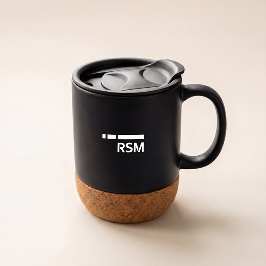 Premium Ceramic Mug with Cork Base