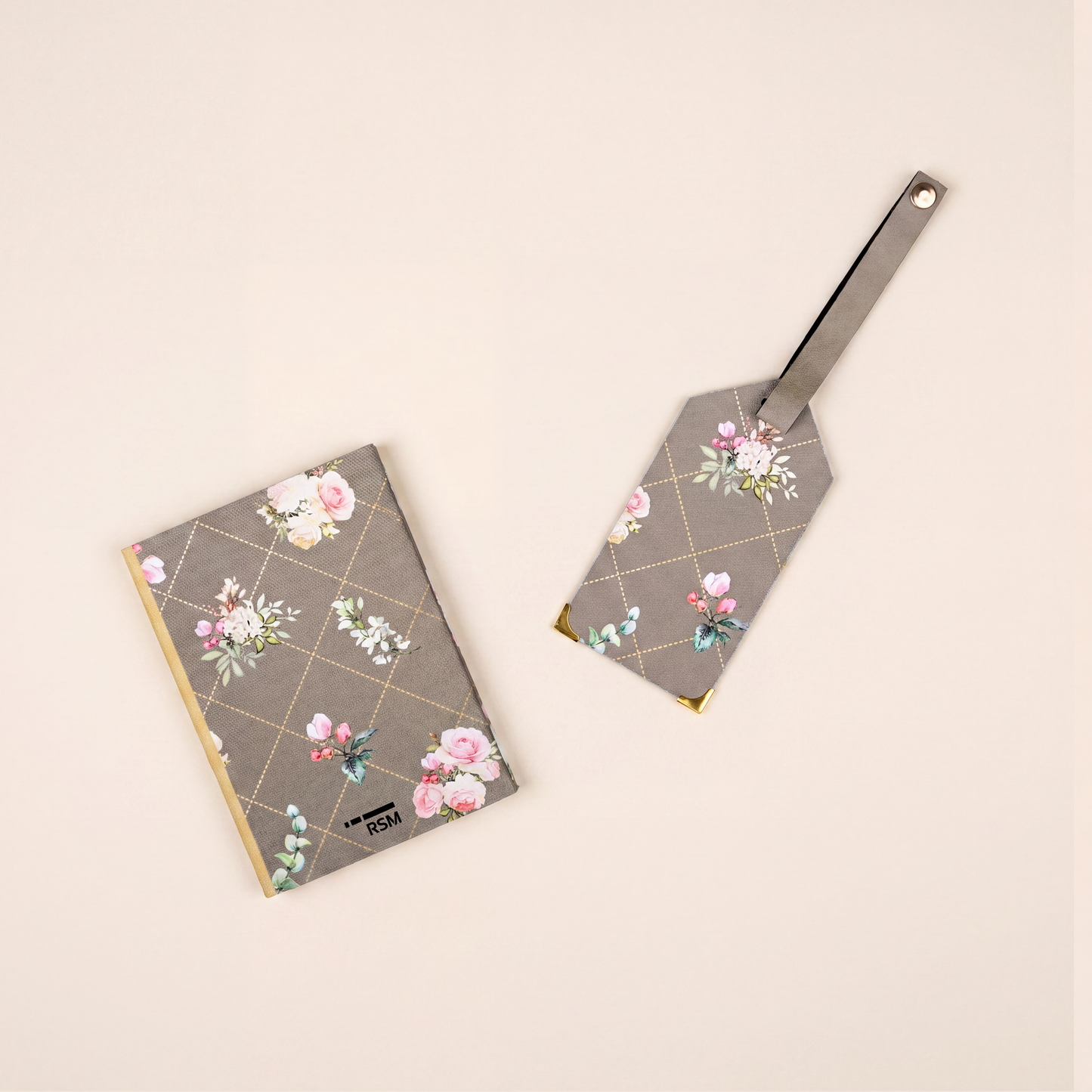 Floral Passport Holder & Luggage Tag Set