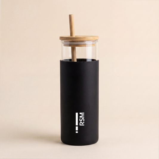 Bamboo Straw Glass Sipper