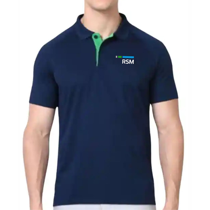 Adidas Dri Fit Polo Neck T-Shirt- Unisex- Navy Blue - image 1