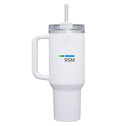 Hydra Mug 1200 ml with Lid and Straw- White - image 1