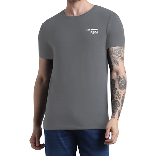 Jack & Jones Round Neck Cotton T-Shirt Grey - image 1