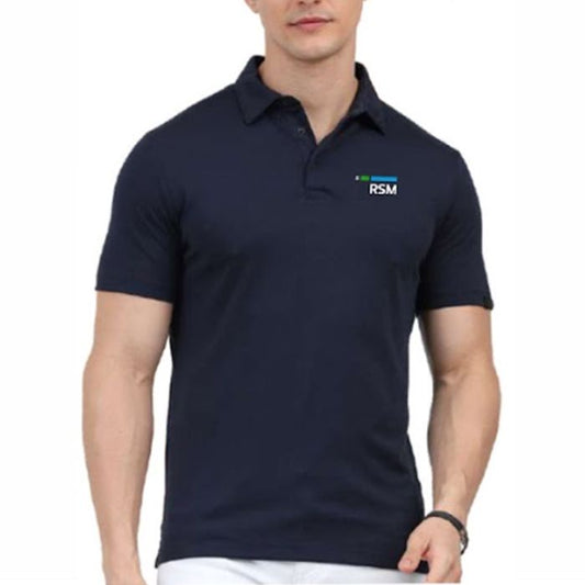 Rare Rabbit Polo Cotton T-Shirt-Navy Blue